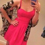 Forever 21  hot pink cut out skater dress Photo 0