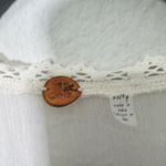 Free People NEW  FP One Paige Mini Dress Sand Sable XS Oversize Cowgirl Off White Photo 4