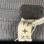 We The Free ‎ Grey Women’s Size XS Thermal Henley Rainbow Embroidered Boho Shirt Photo 1