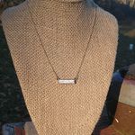 Boutique NEW Gold Howlite Bar Necklace‎ Photo 3