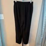 Lafayette 148 Dress Pants Black Silver‎ Stripe Wool Size 8 Petite Photo 2