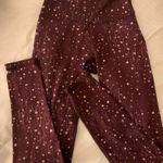 Aerie Burgundy Star Leggings Photo 0