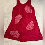 pineapple moon pink floral and leaf print swim cover up Size M Photo 0