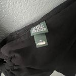 Wild Fable  Size XL Black Flutter Sleeve O-Ring Tie-Front Crop Top Photo 3