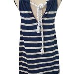 Faherty Nissi Navy & White Stripe Size Medium Nautical Dress With Pockets. Photo 3