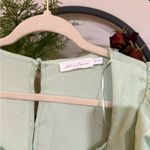 All in Favor  Mint Mini Dress with puffy sleeves size medium Photo 3
