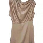 The Sei DRAPED MINI DRESS IN SHELL PINK WOMENS M CHIC ELEGANT EVENT STYLE Photo 3