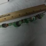 Silver Tone with Green Shimmer Shell Discs Photo 3