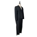 Kasper Women’s 2 Piece Pant Suit 1 Button Classic Notch Lapel Black Plus Size 16 Photo 1