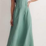 Madewell  Tie-Back Cami‎ Midi Dress in Trellis Green Photo 0
