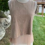 ZARA Faux Leather Combination Blouse Photo 1