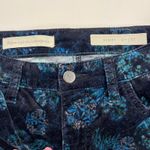 Pilcro and the Letterpress  Script Velvet Ankle Jeans Navy Blue Floral Size 27 Photo 5