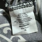 AUW Brand Sleeveless Black and White Abstract Boho Bohemian Flowy Blouse XL Photo 4