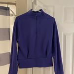 Athleta  Altitude Polartec Half Zip Sweatshirt Small in color Noble Blue Photo 1