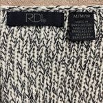 RDI  women's V-neck long-sleeve pullover sweater Gray & black blend knit / Medium Photo 4