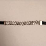 Marc by Marc Jacobs Cuban Link Chain Chunky Textured Leather Choker Necklace Y2K Photo 1