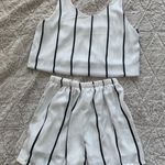 Townsen White And Black Stripped Set Photo 0