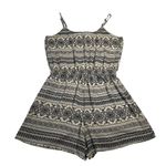 Romeo + Juliet Couture Sleeveless Boho Print Romper Size S NEW Neutral Casual Photo 1