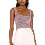 Lovers + Friends Marlene Crochet Knit Tank Top Purple Pink Size Medium Photo 0