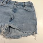 Levi's  Vintage 550 Light Wash High Waisted Distressed Cutoff Jean Shorts 28 Fray Photo 2