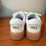 Nike Women's Court Legacy Lift Platform Sneaker Green White FV5526-100 Leather Photo 1