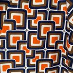 Jude Connally Megan Tunic Dress Orange Brown Navy Blue size medium Photo 2