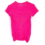Athleta  Fastest Track Shirt Tee Seamless Ruched Top Pink 438563 Photo 4