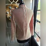 Vintage 70s Fire Islander ribbed knit mock neck zipper shirt, size medium Red Photo 5