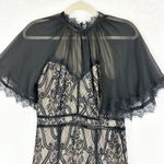 VICI  Bring On The Night Lace Chiffon Midi Dress Size Small Whimsigoth Victorian Photo 5