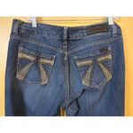 Seven 7 Bejeweled Mid Rise Flare Jeans Size 10 Photo 7