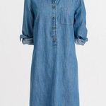 J.Crew Chambray Shirtdress Long Sleeve Denim Photo 0
