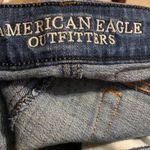 American Eagle  floral rose embroidered raw hem stretch denim jean shorts‎ size 4 Photo 7