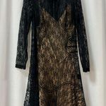 Alexander Wang $890 Lace 3/4 Sleeve Mini Dress with Slip Dress Black Womens US 4 Photo 3