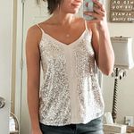 Maurice's Cream Beige Sparkle Sequin Tank Top Tour Photo 0
