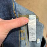 Spanx Blue Flare Wide Leg Jeans High-Rise size medium Photo 4