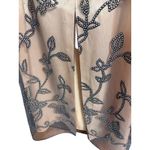 Arianna Black Mesh Floral Overlay Vintage Maxi Skirt size 8 Brown Photo 6