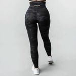 Alphalete  Women’s Size S Surface Path Leggings Black Camo Crossover Waist Gym‎ Photo 4