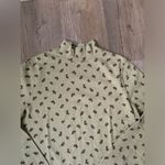 Croft & Barrow Christmas Turtleneck Long Sleeve Shirt Green Red Holiday Size S M Photo 3