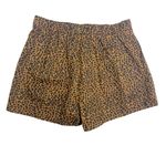 Halara ‎ High Waisted Side Pocket Leopard Print Casual Cotton Shorts size L Photo 6