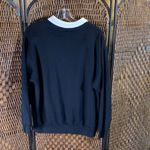 Vintage Floral Puff Paint Sweatshirt with Faux Collar Size L Pink Size L Photo 2