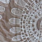 Rebellion Again Sheer Lace Duster Swim Cover Up; Layering; Boho; size Large Tan Photo 6