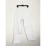 ZARA  High-Rise Wide Leg Crossover Waist Jeans Size 8 White Preppy Chic Photo 13