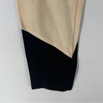 Lysse Cream & Black Color Block Stretch High Rise Cropped Leggings Size L Photo 3
