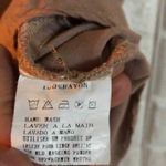 Griffin Paris oversized tunic top with belt loop Women’s Size L Large Tan Photo 7