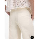 Madewell The Tapered-Leg Utility Pants Lighthouse Ivory Size 24 NV175 Photo 4
