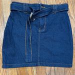 Pretty Little Thing Dark Blue Denim skirt Photo 2