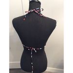 OP Bikini Top Small 3/5 Peace Signs Patriotic Triangle Photo 1