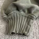 Aerie Sun’s Out Oversized Quarter Zip Sweatshirt Olive Green Size XS Photo 5