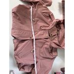 Love Tree  Women Utility Jacket Hooded‎ Drawstring Pink Cotton Medium Photo 4