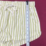 Billabong Womens Green and White Striped Casual Shorts Photo 3
